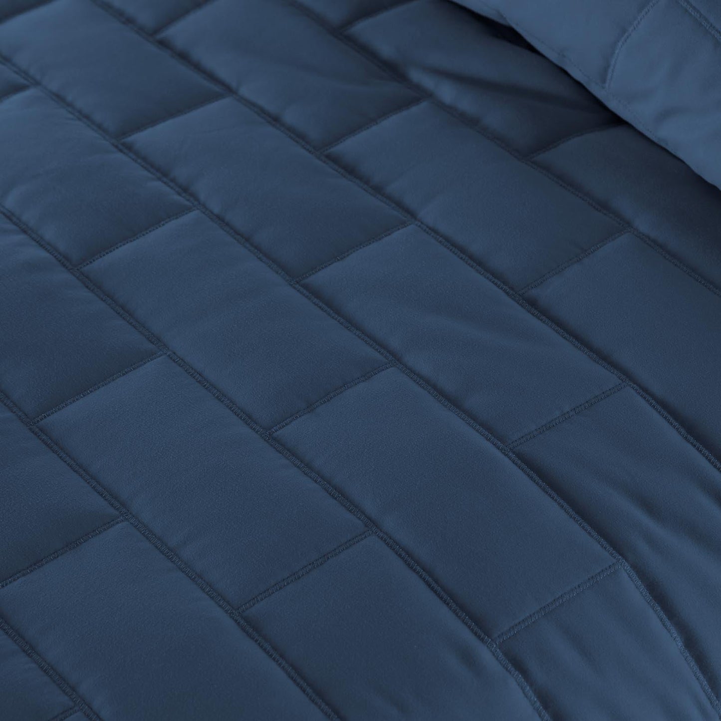 Subway Tile Luxe Quilt Set, Blue