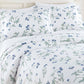 Forget Me Not Duvet Cover Set, White