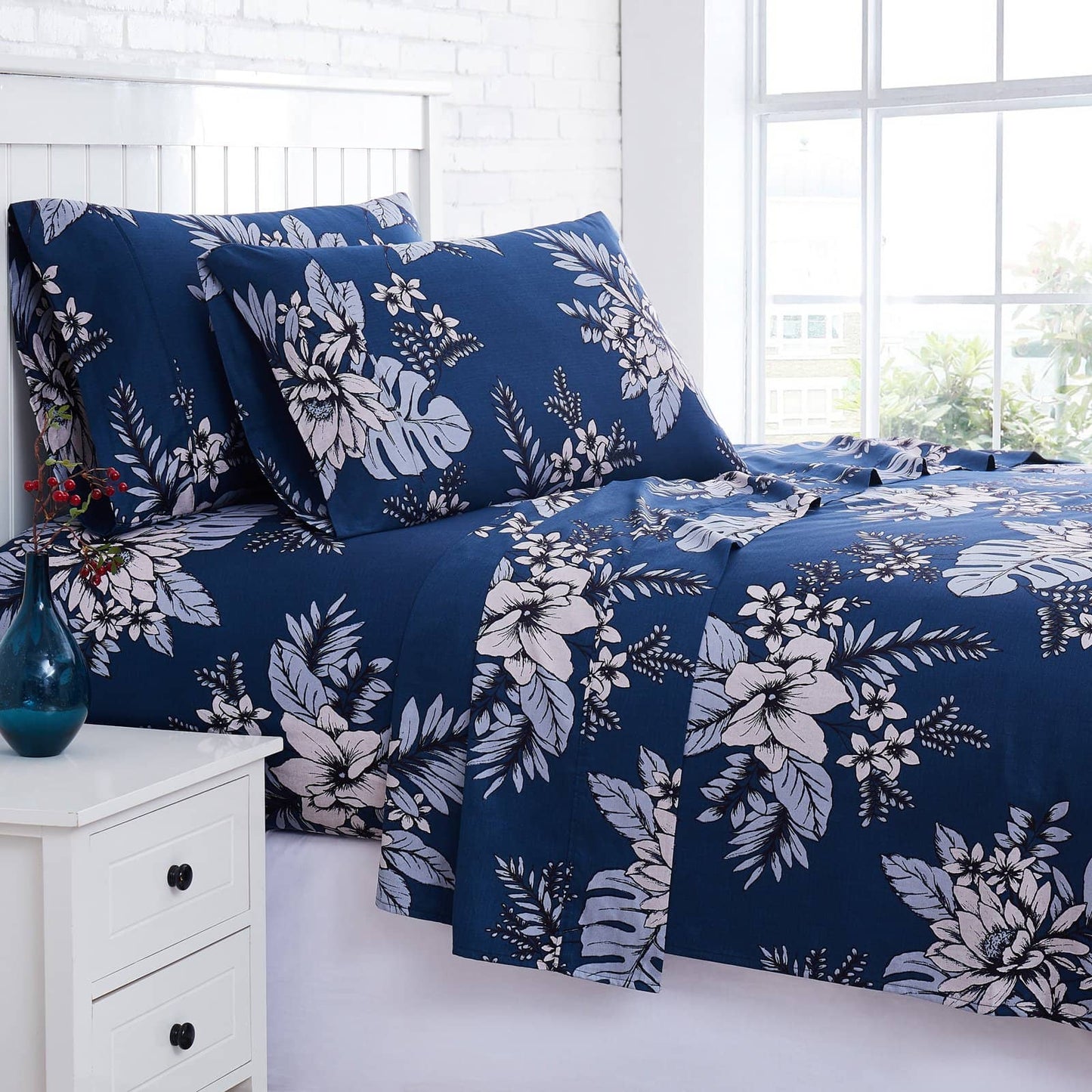 Flourish Sheet Set, Blue