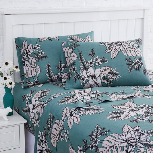 Flourish Sheet Set, Green