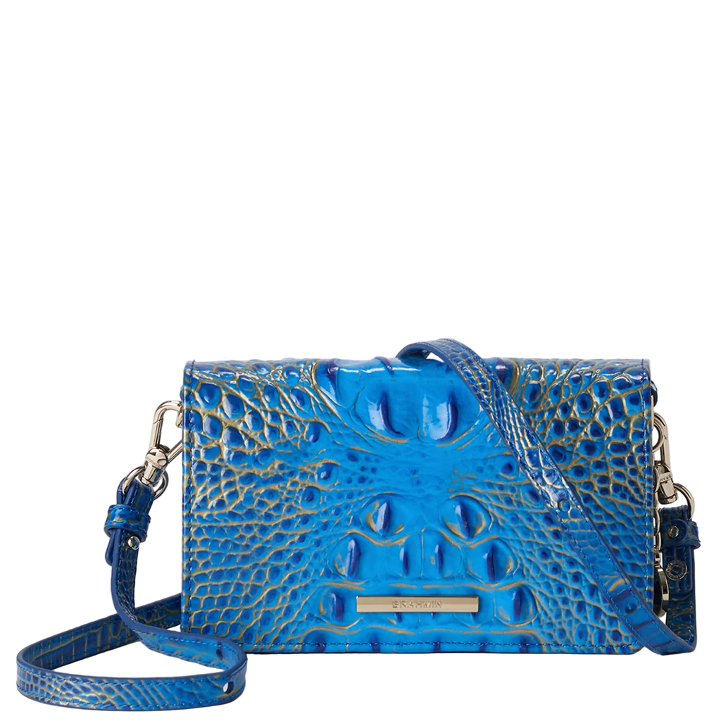 Brahmin Melbourne Collection Minuette Crossbody, Electric Indigo Ombre