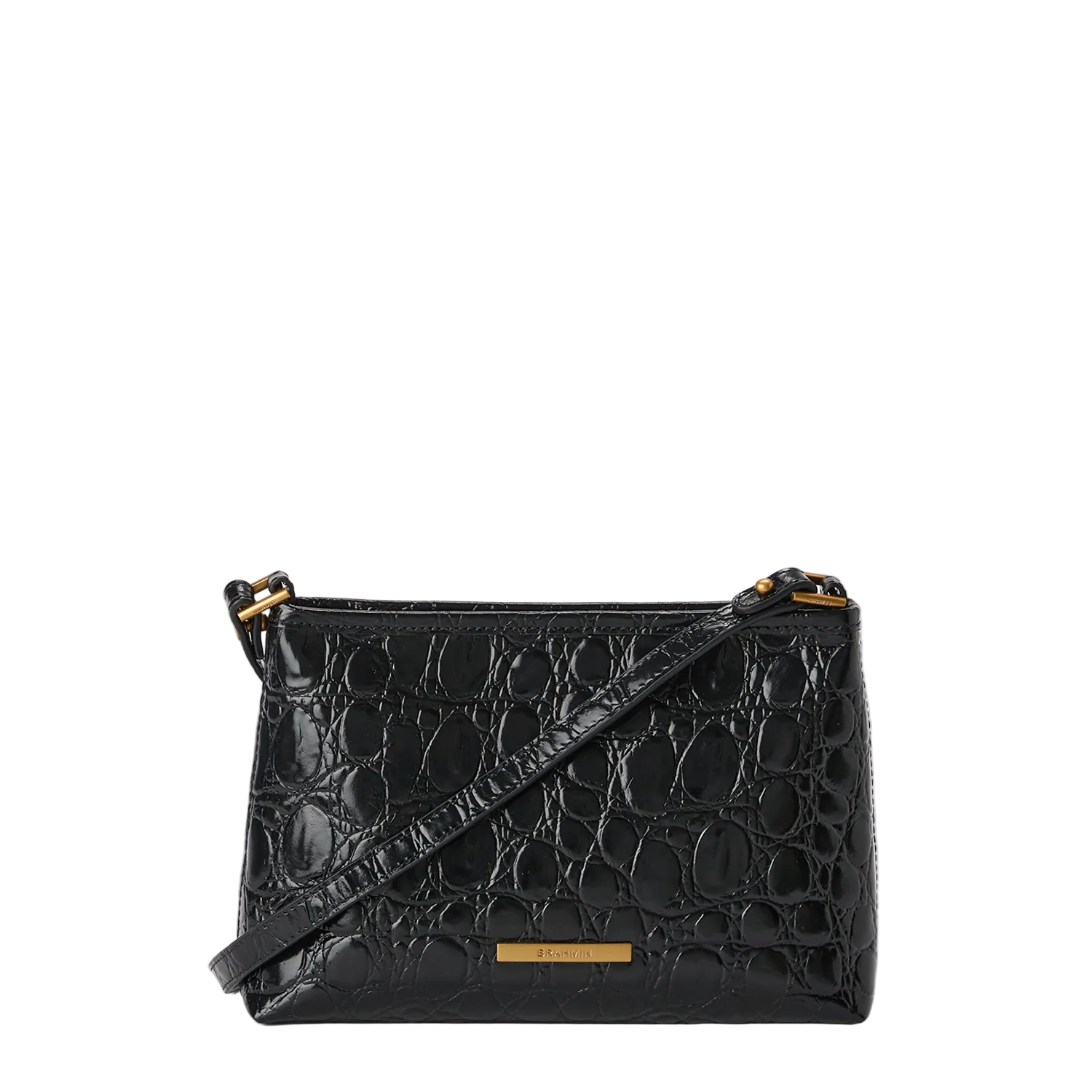 Brahmin Vanderbilt Collection Lorelei Shoulder Bag, Black Vanderbilt