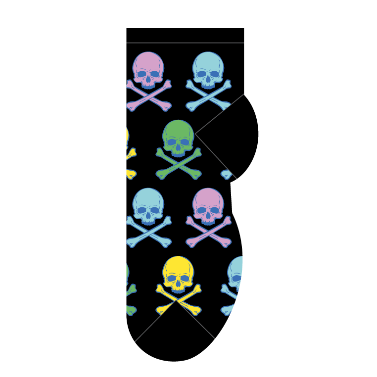 Colorful Skull & Crossbones