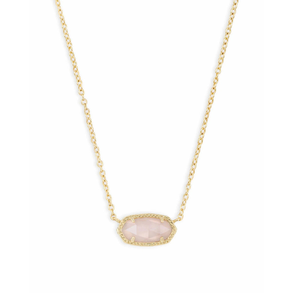 Kendra Scott Elisa Gold Pendant Necklace, Rose Quartz
