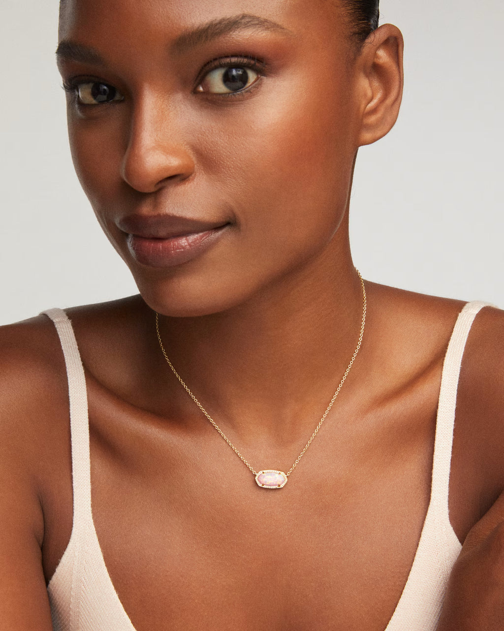 Kendra Scott Elisa Necklace, Blush Pink Opal