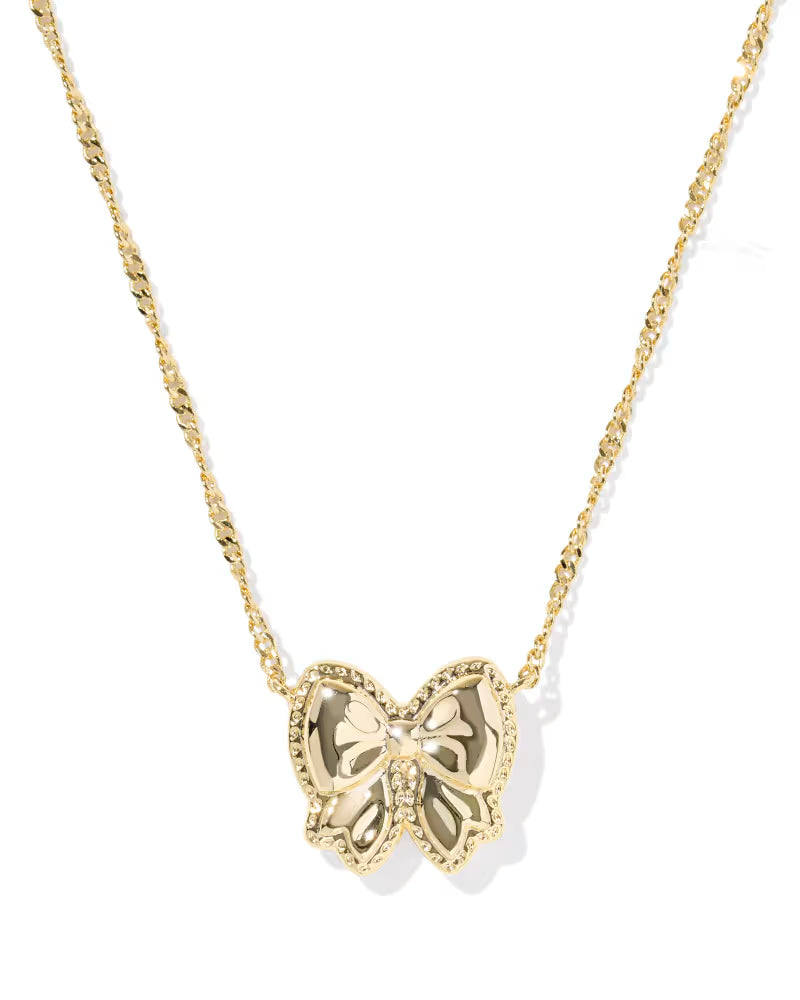 Kendra Scott Haley Bow Reversible Necklace, Ivory Mother of Pearl