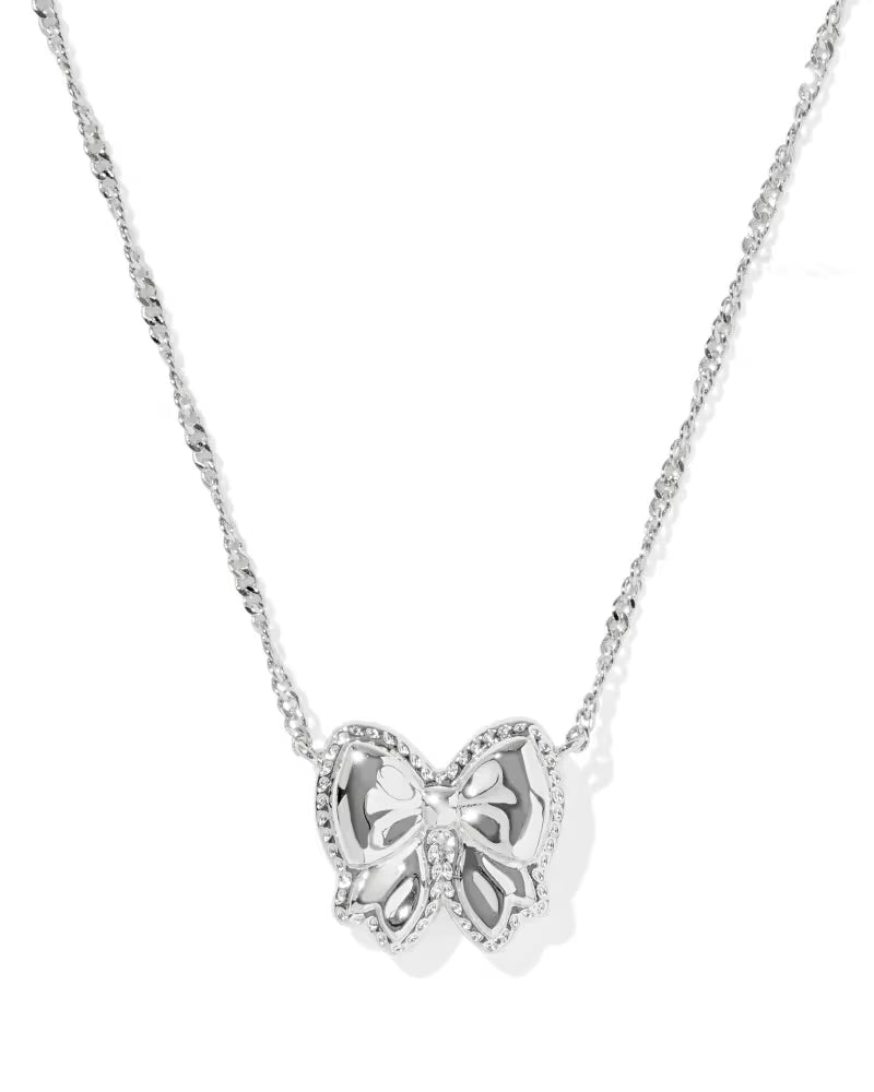 Kendra Scott Haley Bow Reversible Necklace, Ivory Mother of Pearl