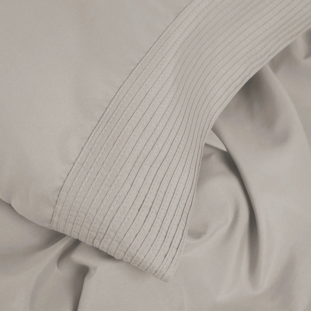 Pintuck Luxe Microfiber 4 Piece Sheet Set, Taupe