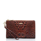 Brahmin Melbourne Collection Daisy Wristlet, Pecan