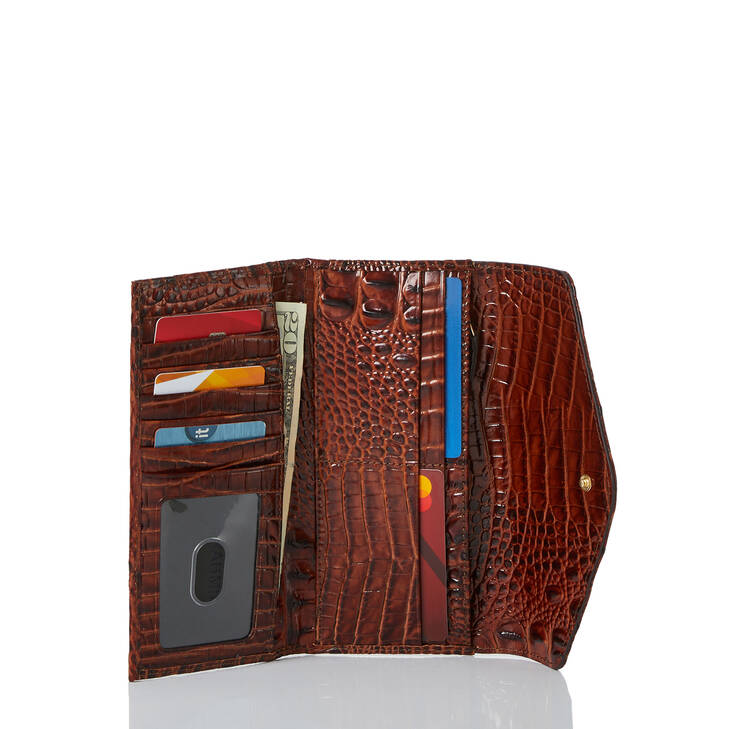 Brahmin Melbourne Collection Veronica Wallet, Pecan