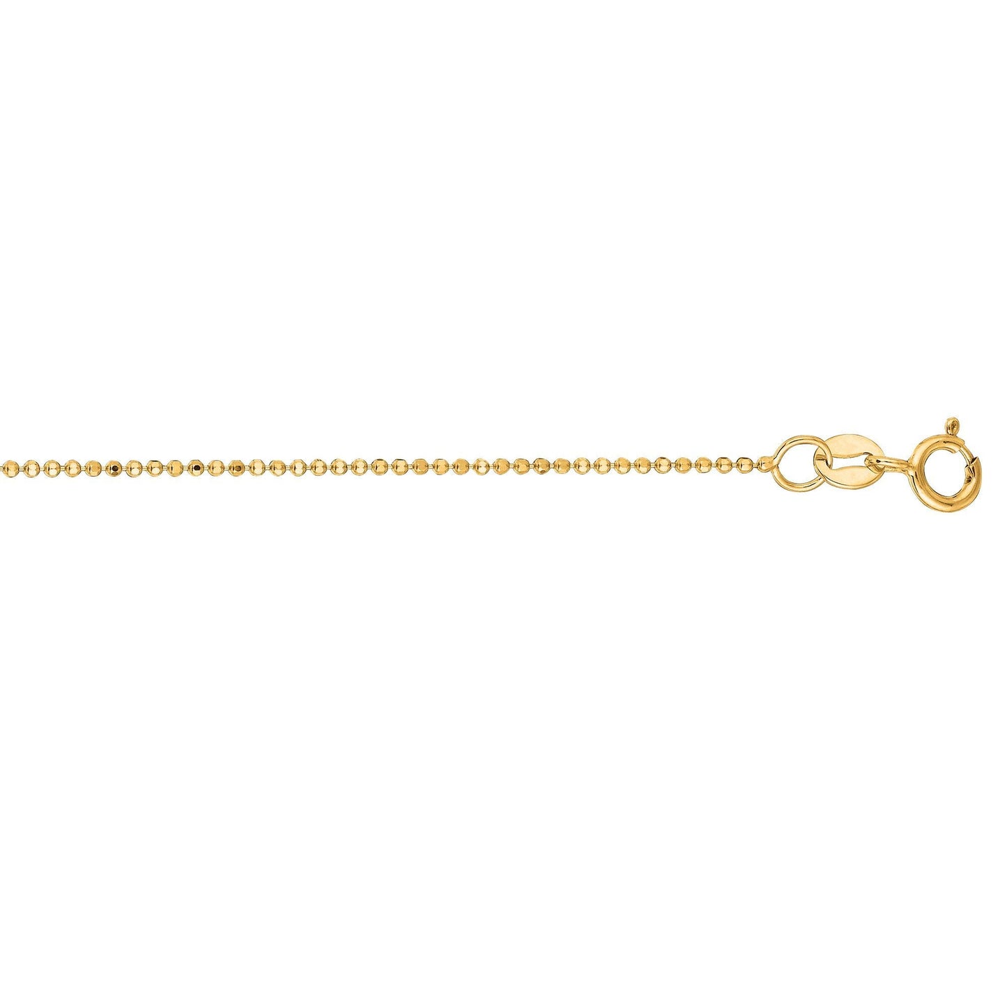 14K Bead Chain, 0.9mm