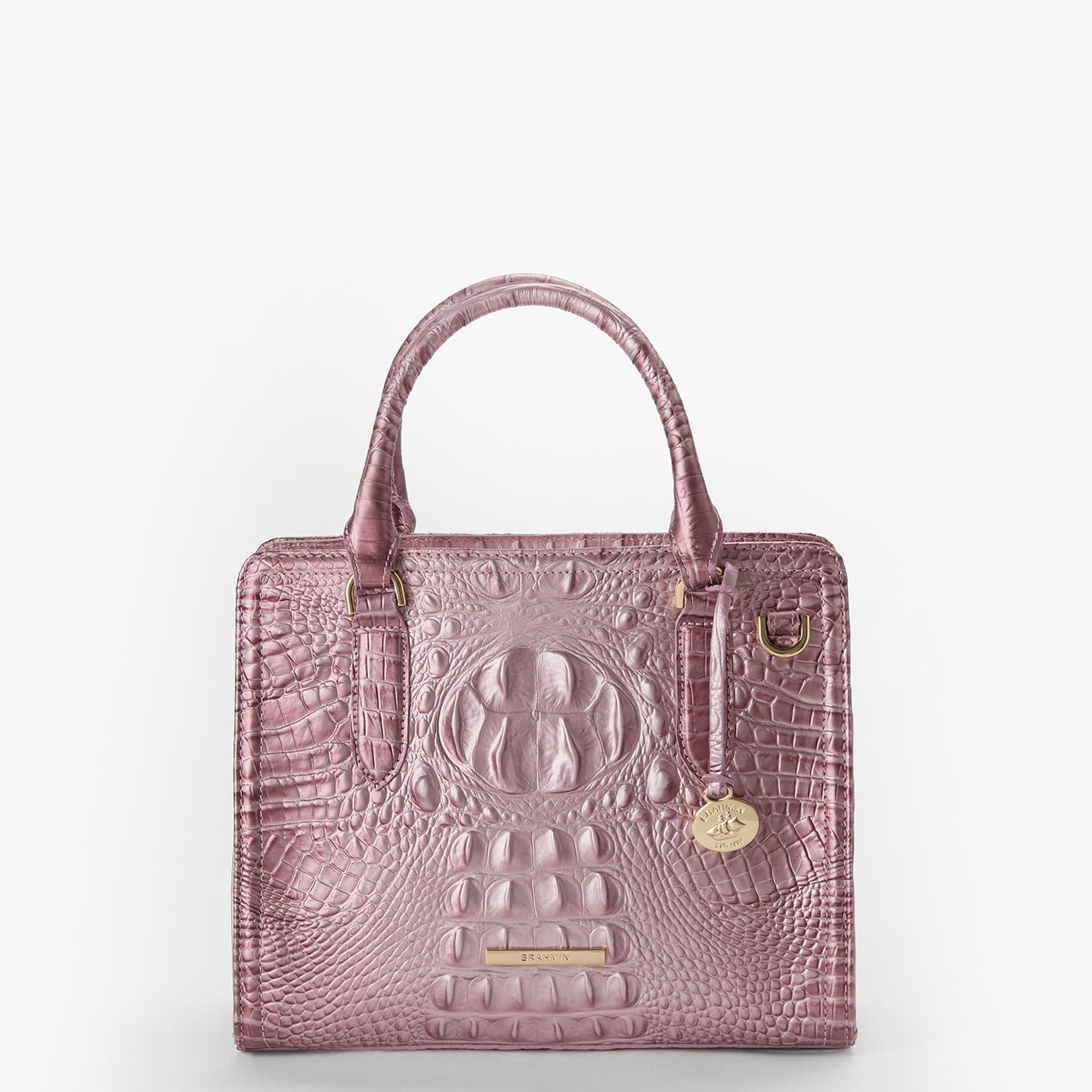 Brahmin Melbourne Collection Cami Satchel, Mellow Rose