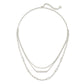 Kendra Scott Addison Triple Strand Necklace, Silver