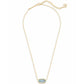 Kendra Scott Elisa Gold Pendant Necklace, Light Blue Illusion