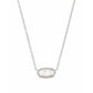 Kendra Scott Elisa Silver Pendant Necklace, Ivory Mother of Pearl