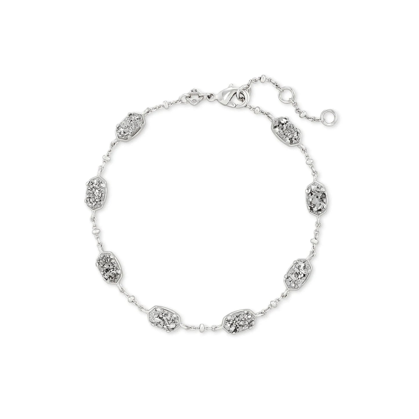 Kendra Scott Emilie Iridescent Drusy Bracelet, Platinum