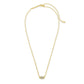 Kendra Scott Grayson White Crystal Pendant Necklace, Gold