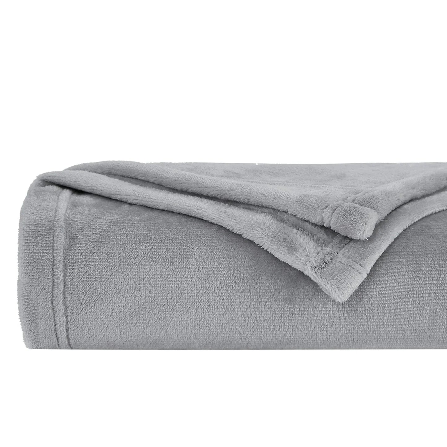 Simply Essential Microfleece Oversized Blanket, Grey