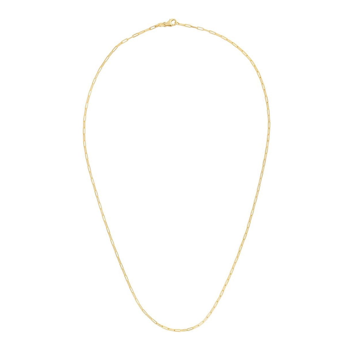 14K Paperclip Chain, 1.5mm